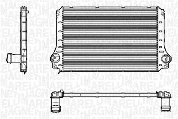 MAGNETI MARELLI tarpinis suslėgto oro aušintuvas, kompresorius 351319201670